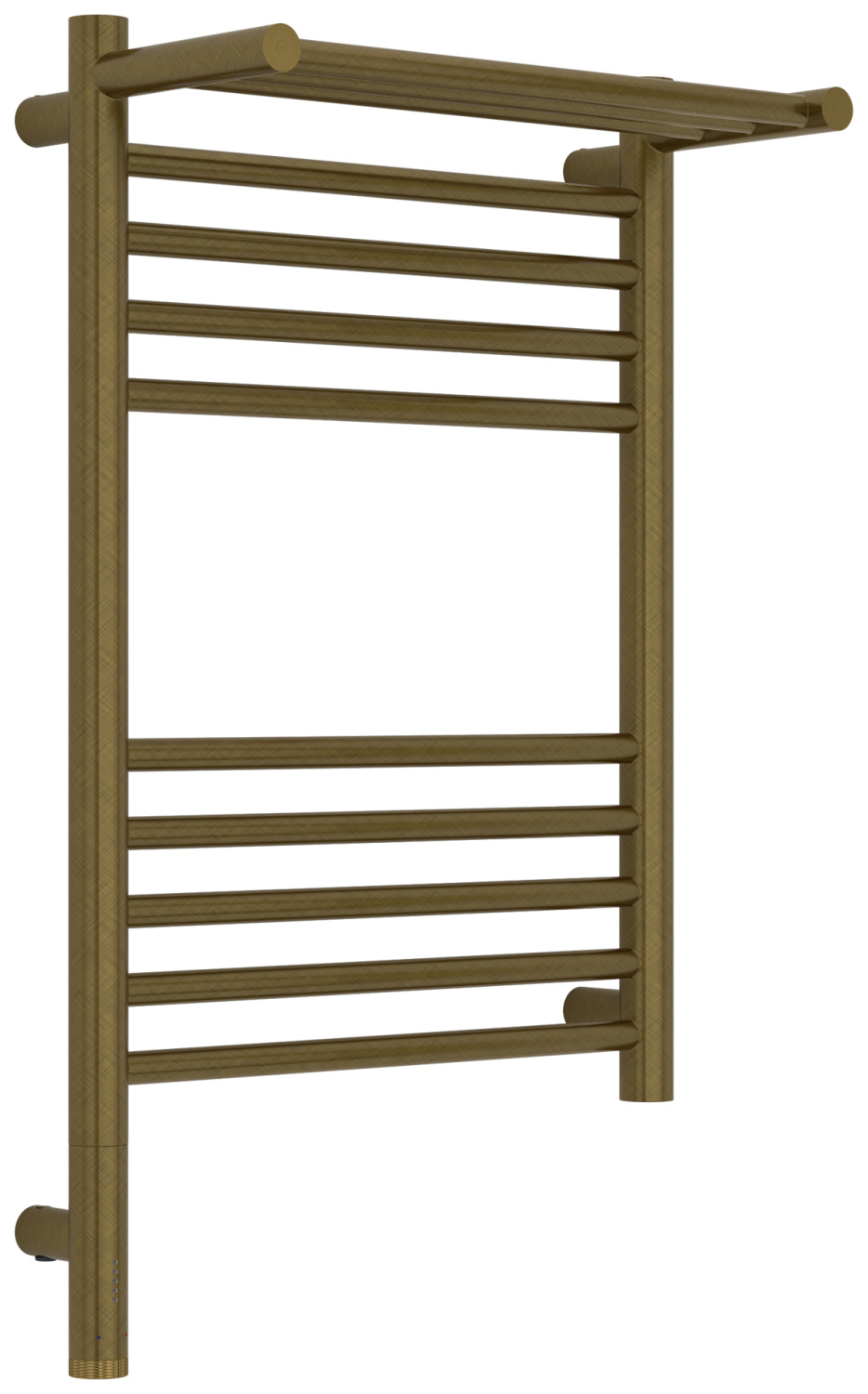 Полотенцесушитель электрический Сунержа Богема 3.1 с 1 полкой 400x600 мм левый состаренная бронза браш 05-6006-6040
