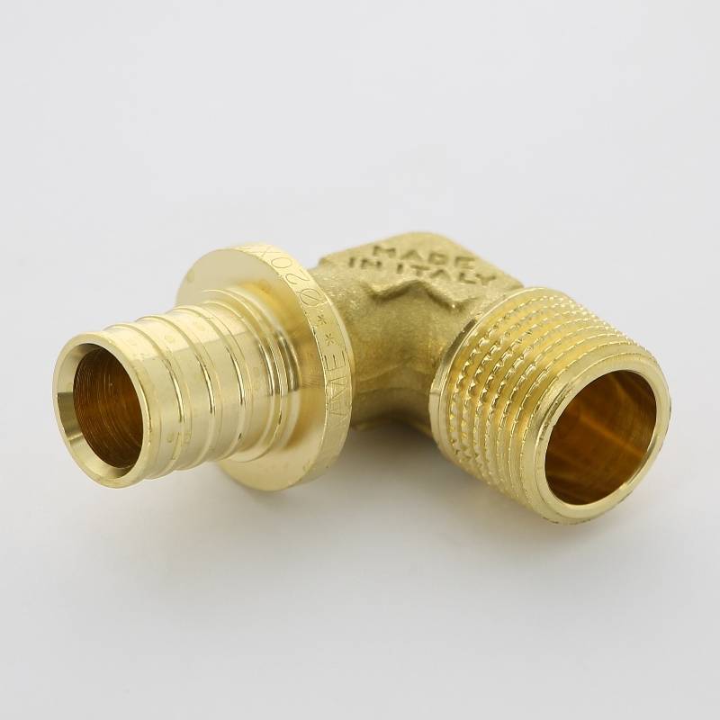 Угол аксиальный Uni-Fitt 20x1/2 НР латунь 745G7200