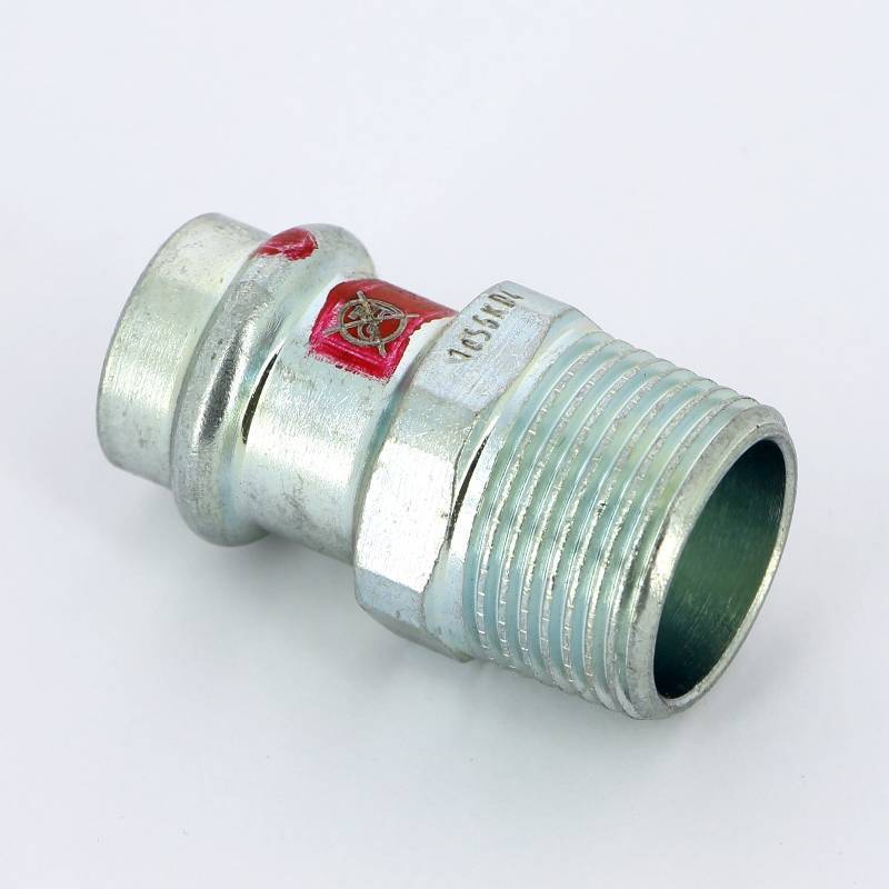 Муфта переходная пресс-Н Viega Prestabo оцинкованная сталь 18х3/4 559021