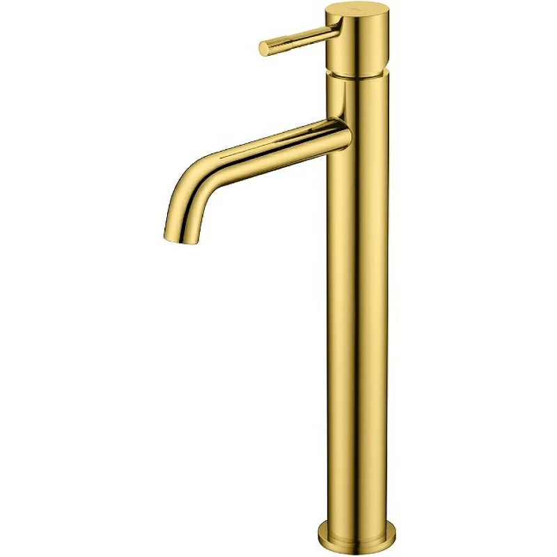 Смеситель для раковины Boheme Uno высокий gold 462-G