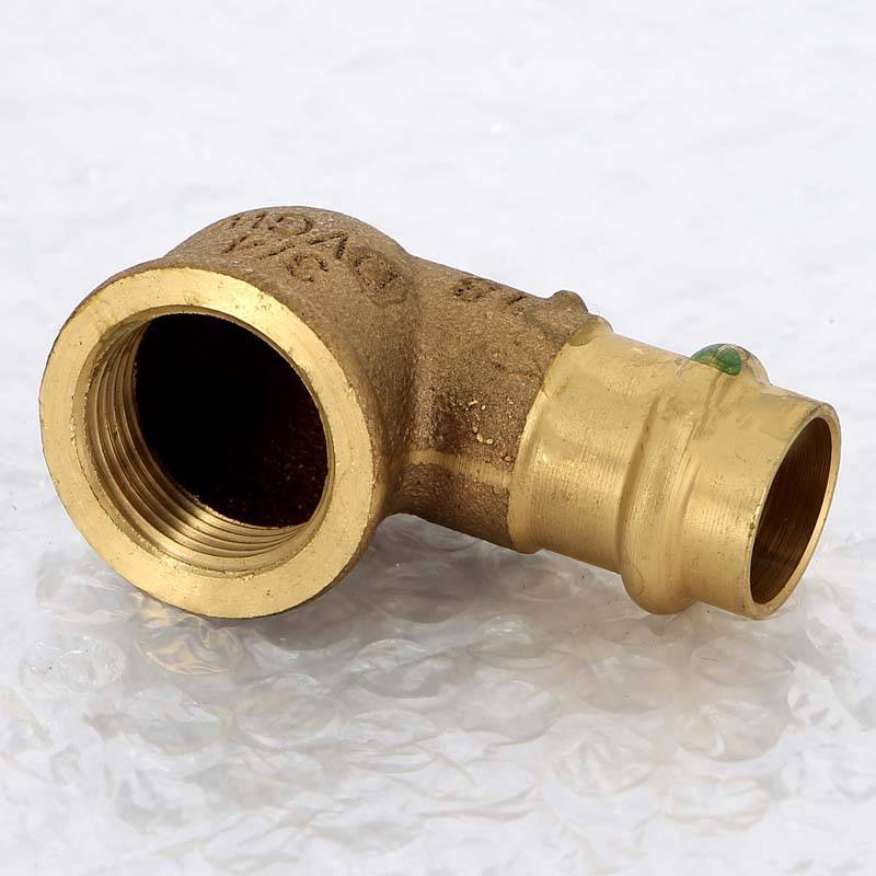 Угол 90° пресс-В бронзовый Viega Sanpress 18х3/4 298227