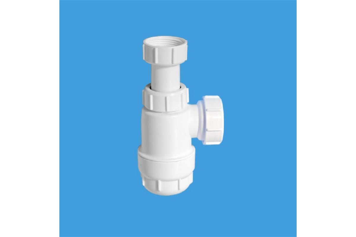Сифон McAlpine бутылочный 1 1/4 x 32 мм без выпуска выход 40 мм MRW240NW
