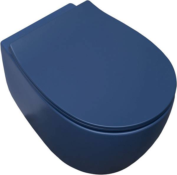 Унитаз подвесной безободковый Allen Brau Fantasy 51x36.3 см индиго 4.11004.ID