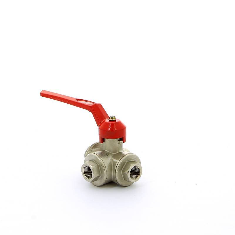 Кран шаровой трехходовой ITAP 128 T-порт рычаг 3/8 ВВ 1280038T