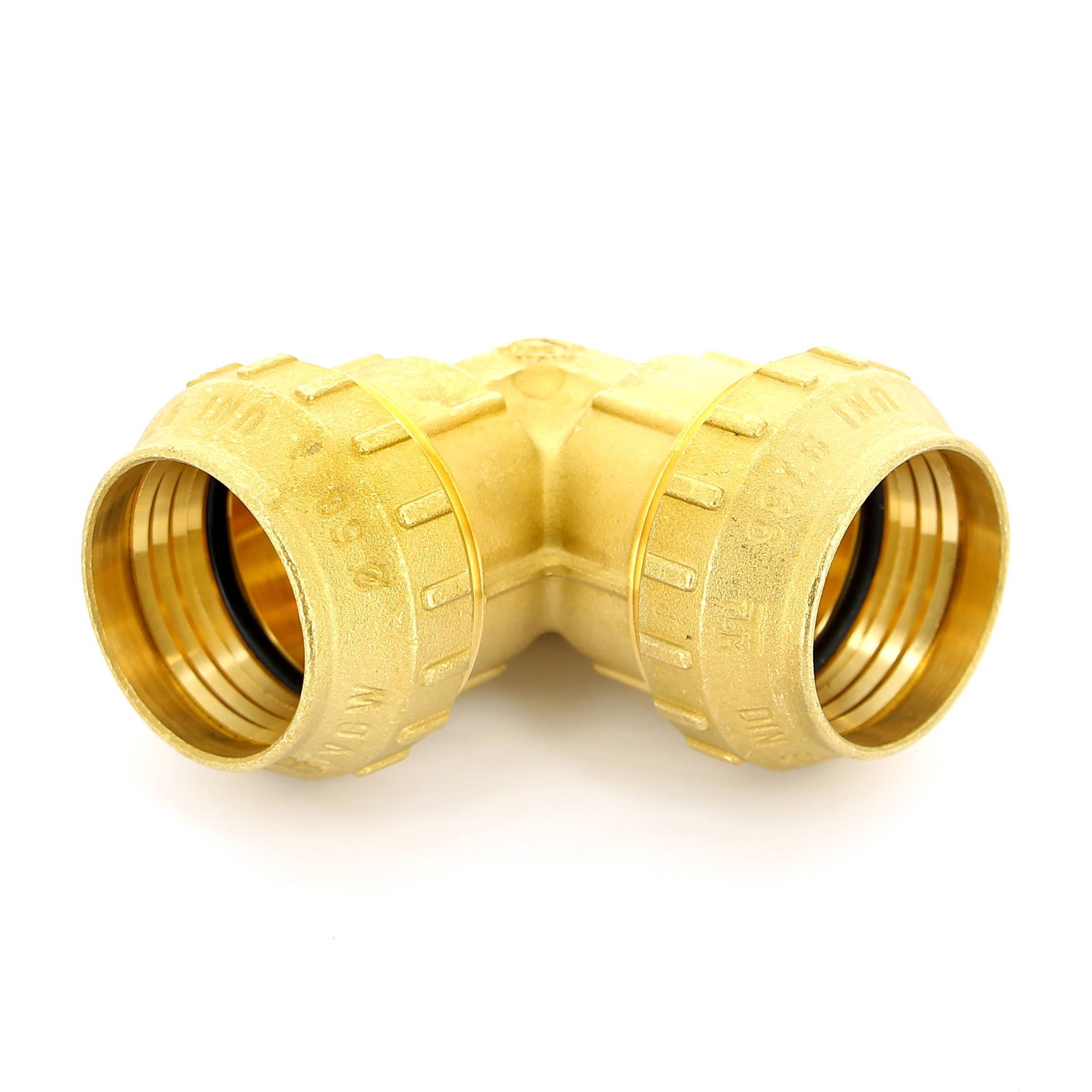 Угол обжимной Tiemme 50х50 мм для ПНД труб 3400020