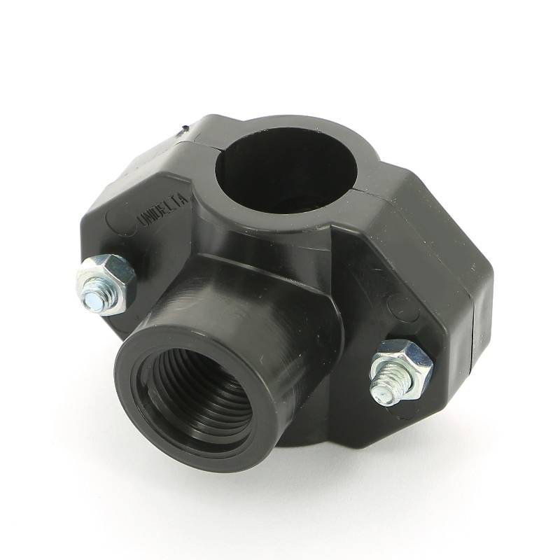 Седловая врезка Unidelta 25х1/2 2 болта для труб ПНД 1019025002