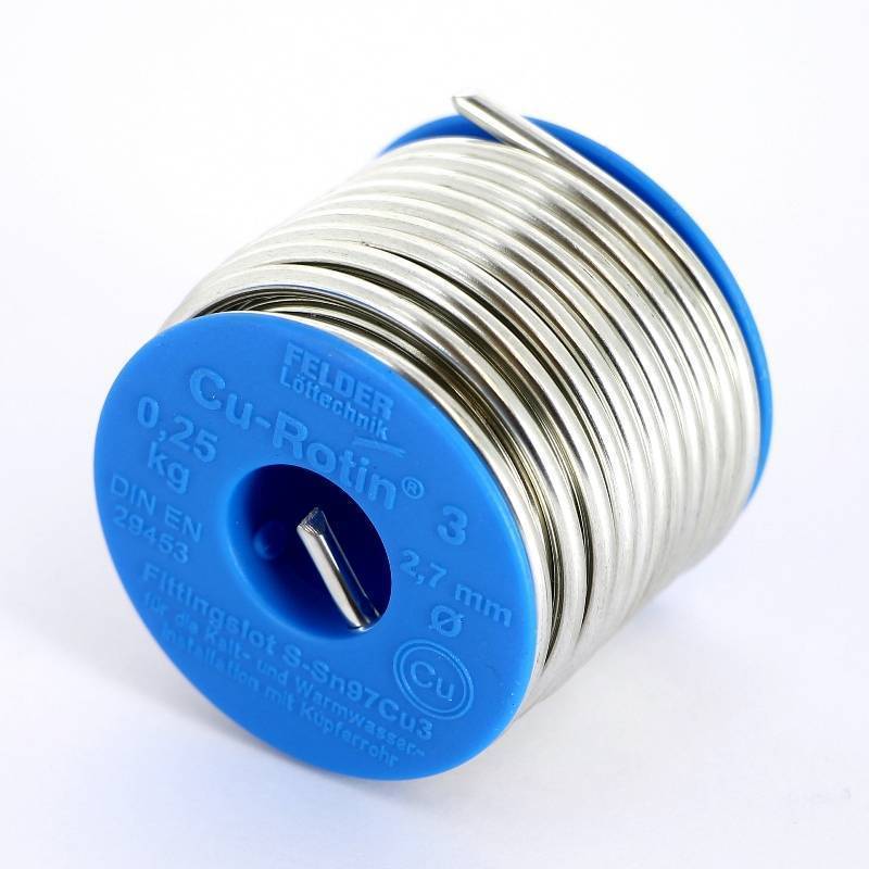 Припой мягкий FELDER Cu-Rotin 3 2.7 мм 250 г 149727201