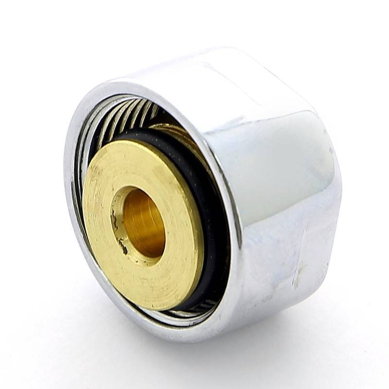 Соединитель для металлопластиковой трубы Carlo Poletti 16х2.25 мм хром A58503B