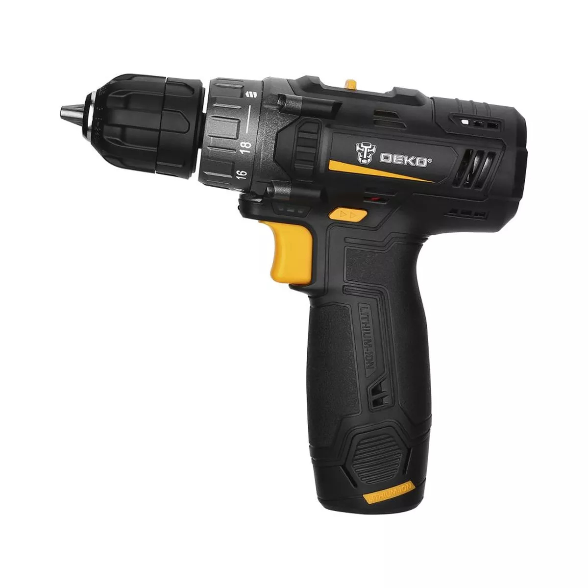 Дрель-шуруповерт аккумуляторная DEKO GCD12DU3 12 В GCD12DU3