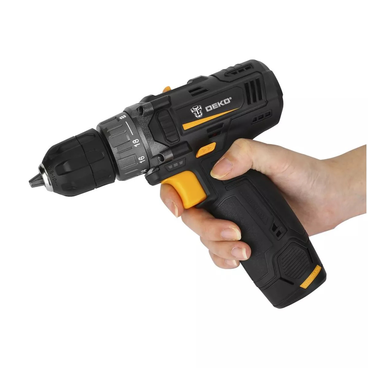 Дрель-шуруповерт аккумуляторная DEKO GCD12DU3 12 В GCD12DU3