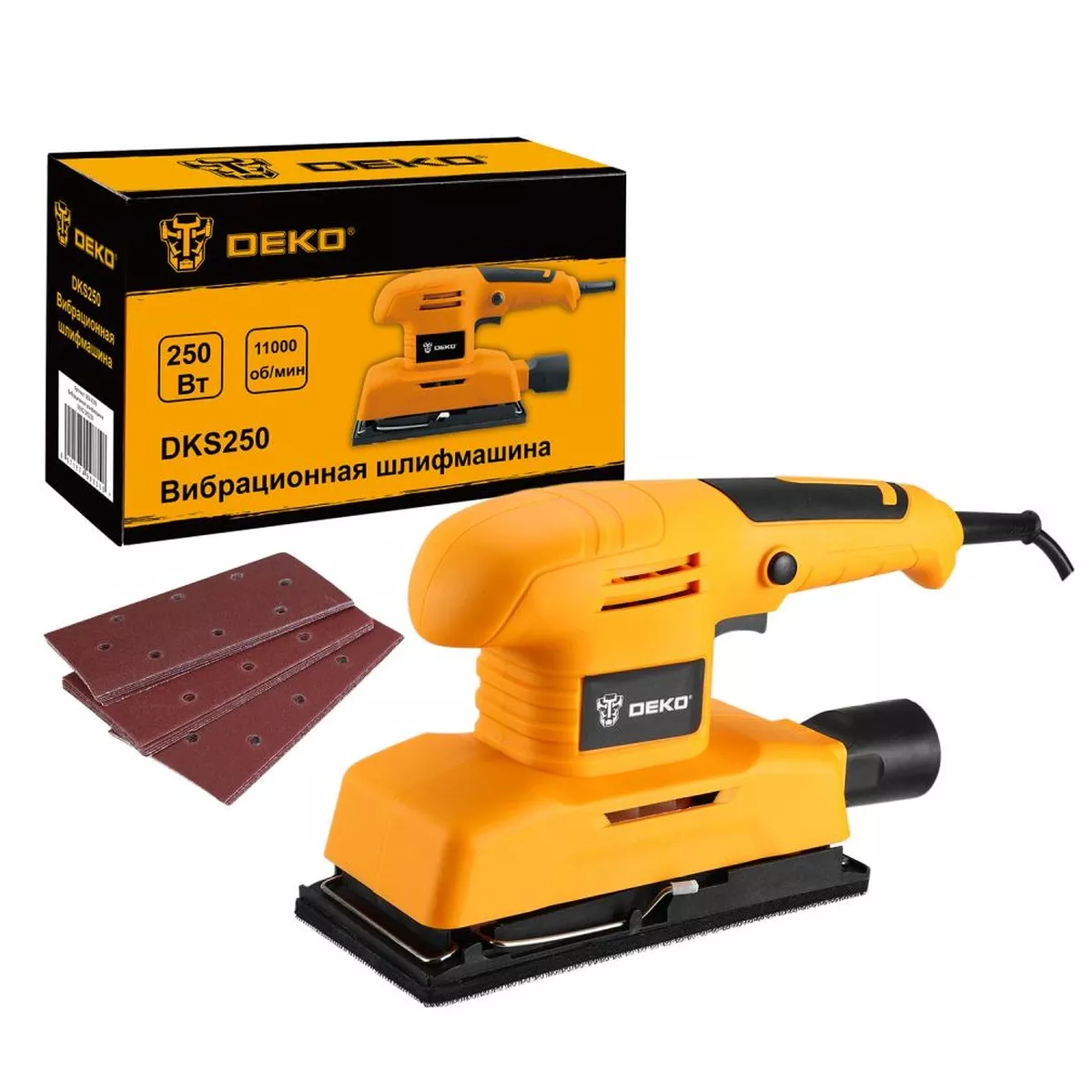 Вибрационная шлифмашина DEKO DKS250