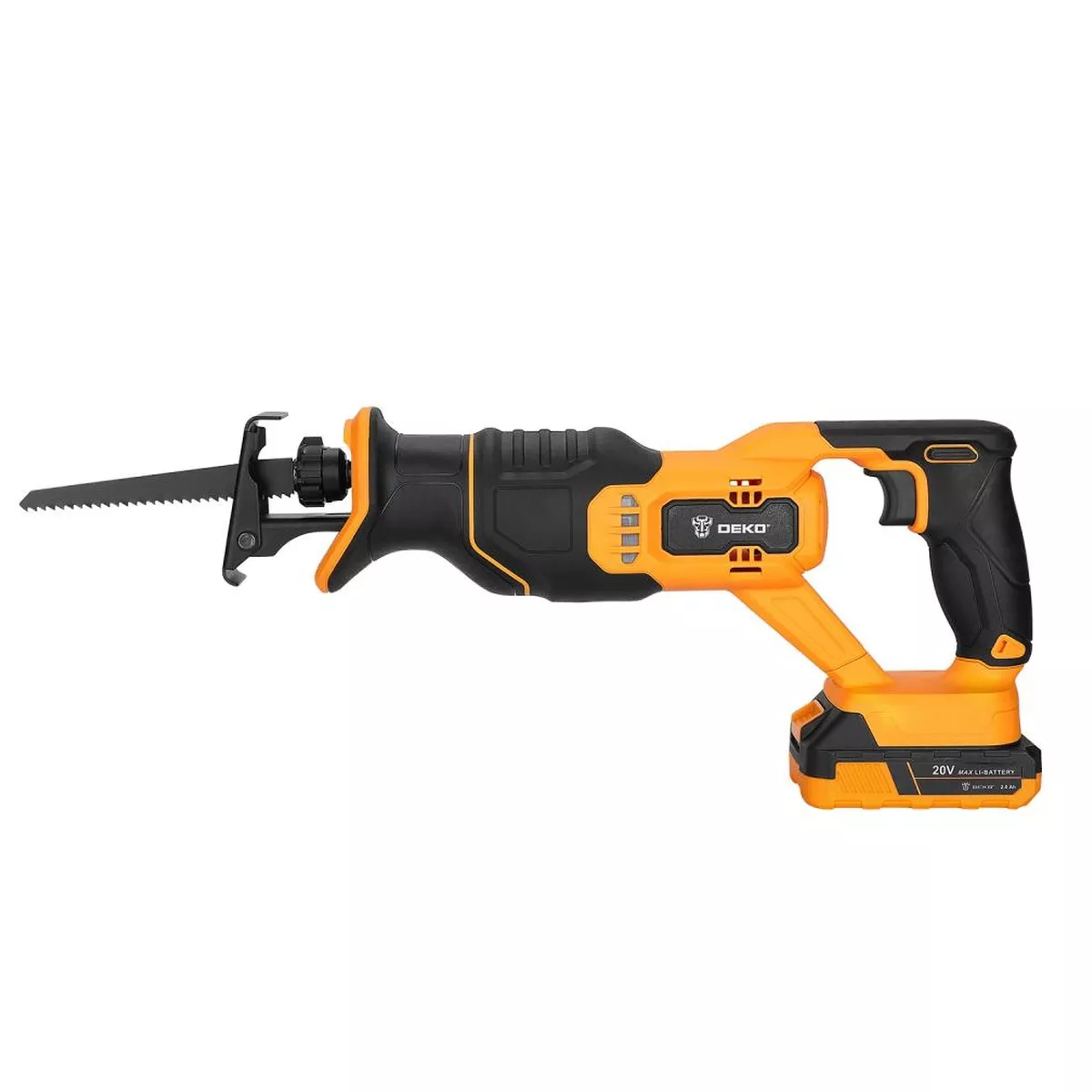 Пила сабельная аккумуляторная DEKO DKRS20 20 В 1x2.0 Ач 063-4200