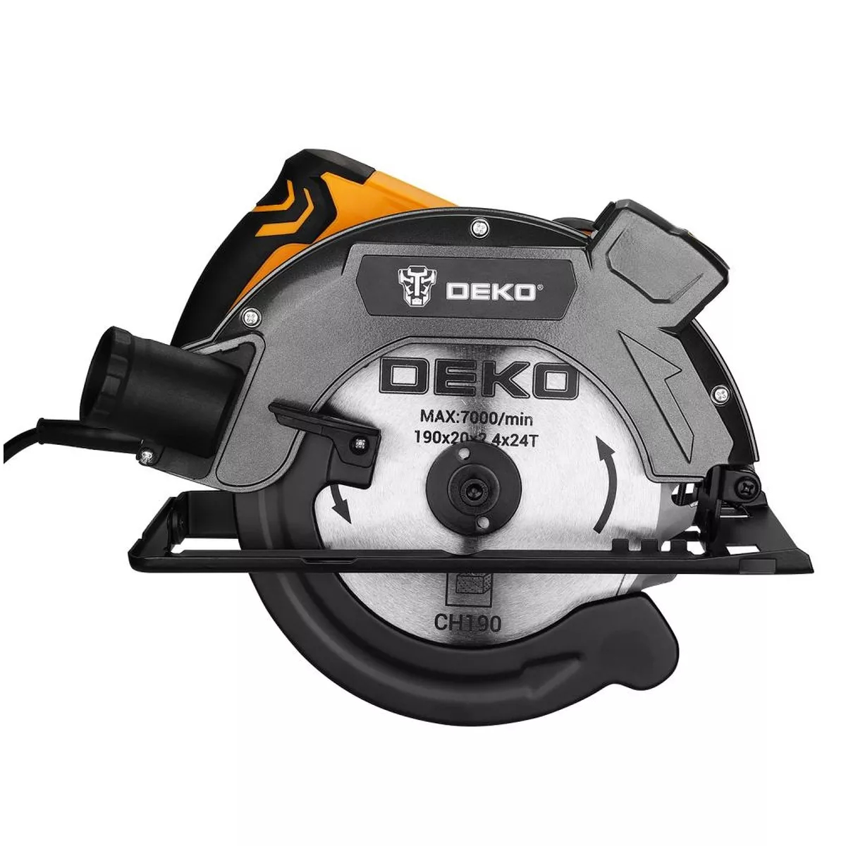 Пила дисковая DEKO DKCS1800-190 Laser 1800 Вт 190 мм лазерный указатель 063-4102