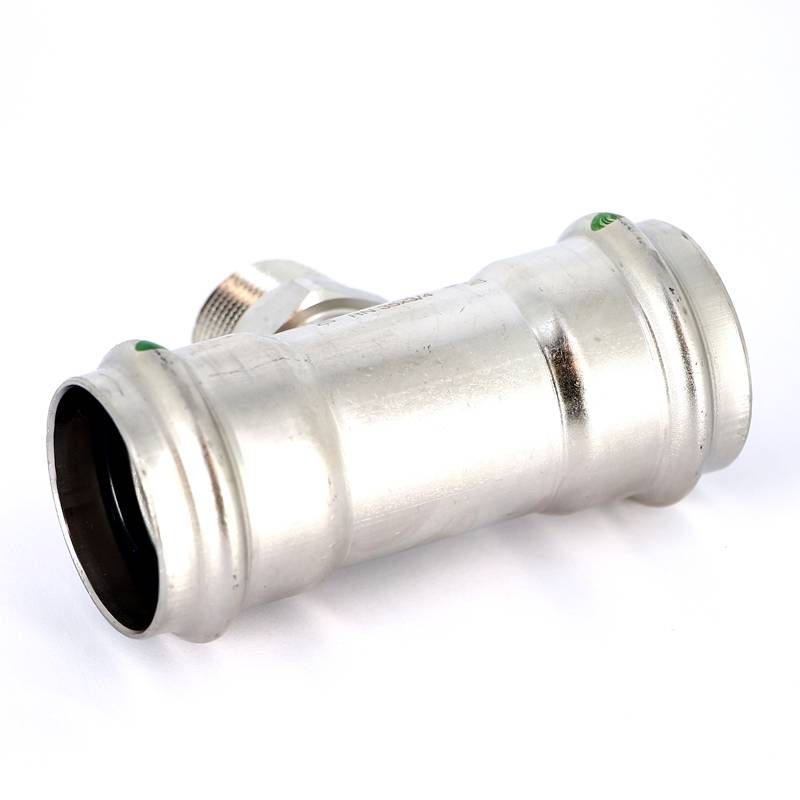 Тройник пресс-НР нержавеющая сталь Viega Sanpress Inox 35х3/4х35 мм 446000