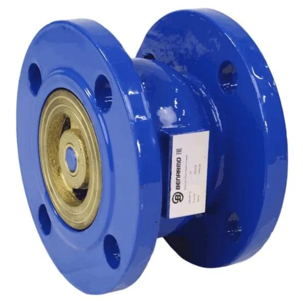 Клапан обратный пружинный Benarmo 3020 чугунный фланцевый DN65 PN16 НС-1732926