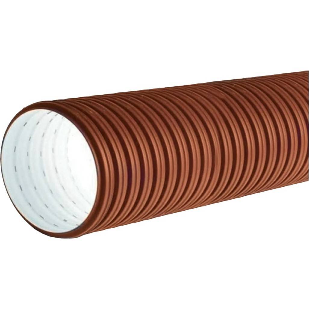 Труба канализационная Политэк гофрированная двухслойная 315/368 мм SN8 6 м 1434299