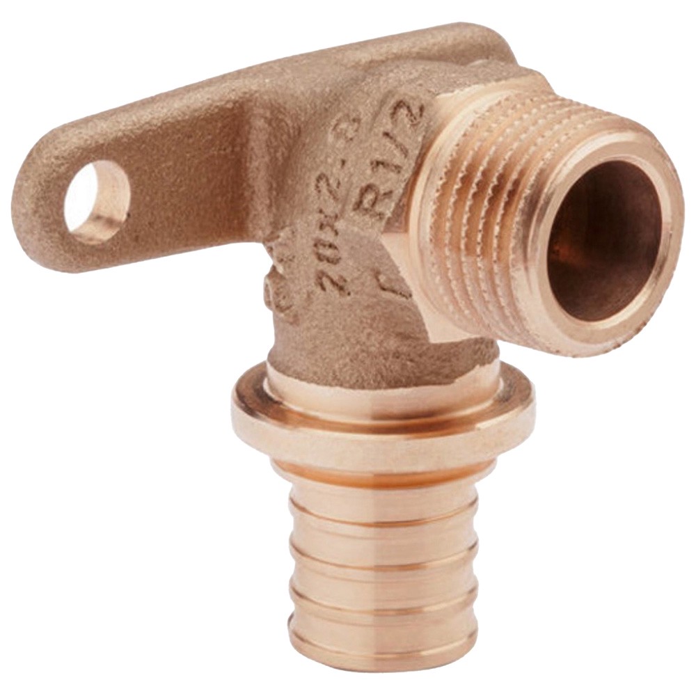 Угольник настенный REHAU Rautitan RX+ 20-R 1/2 наружная резьба бронза 14563651001