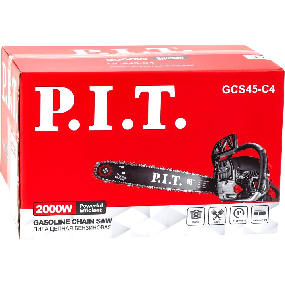 Бензопила P.I.T. GCS45-C4 МАСТЕР 400 мм 2 кВт GCS45-C4