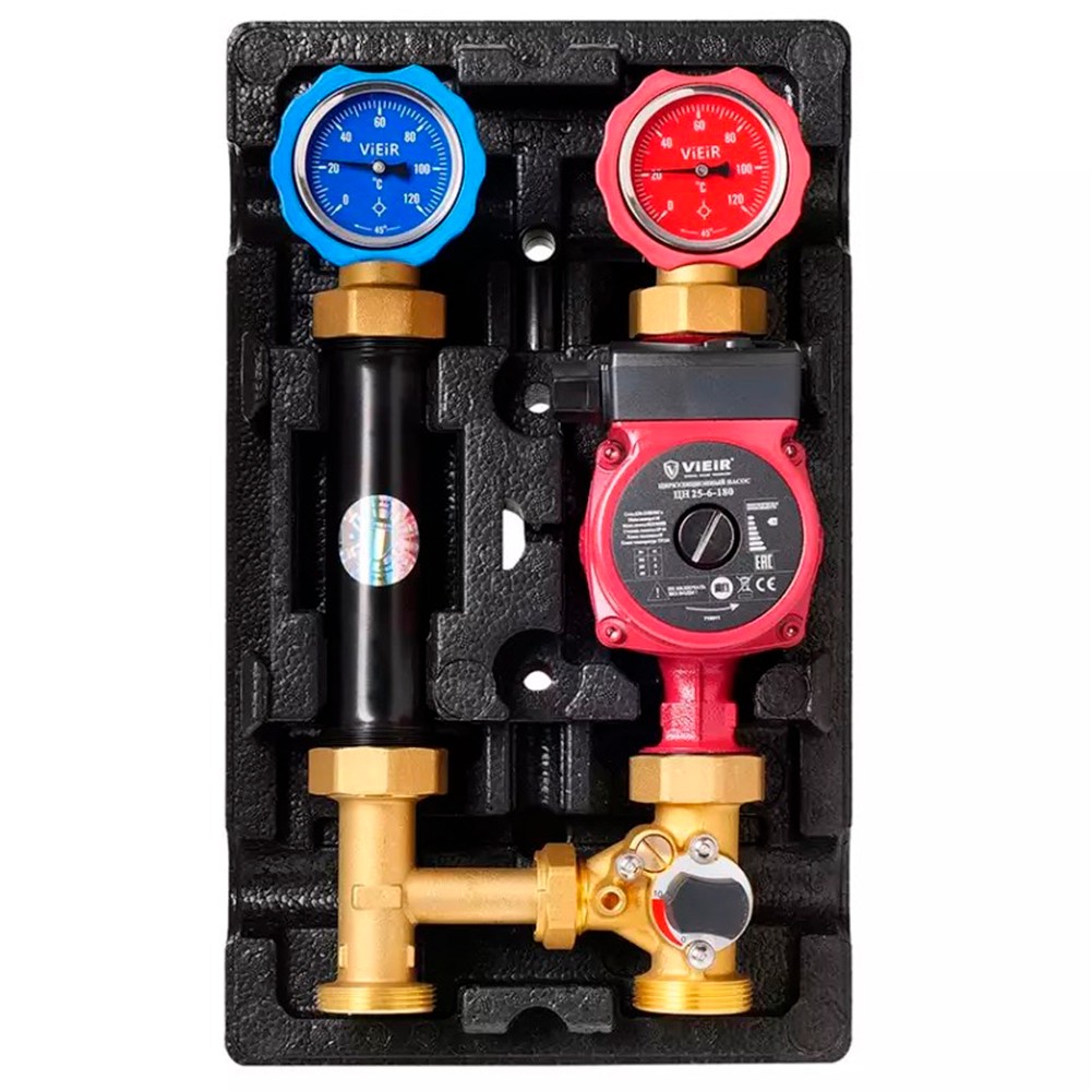 Насосно-смесительная группа VIEIR с 3-ходовым клапаном и насосом ЦН 25-6/180 VR217-25/6