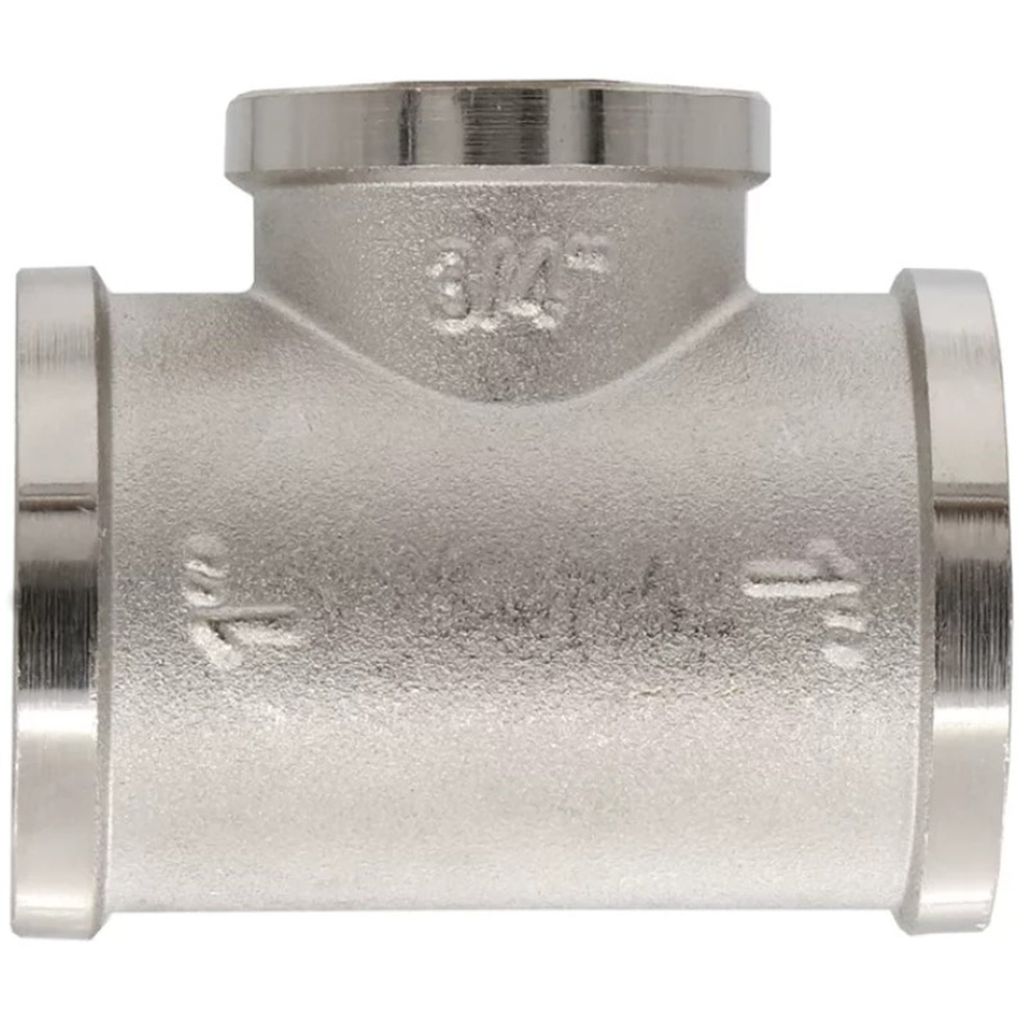 Тройник латунный VIEIR ВВВ 1х3/4х1 усиленный никелированный TFN545-Z