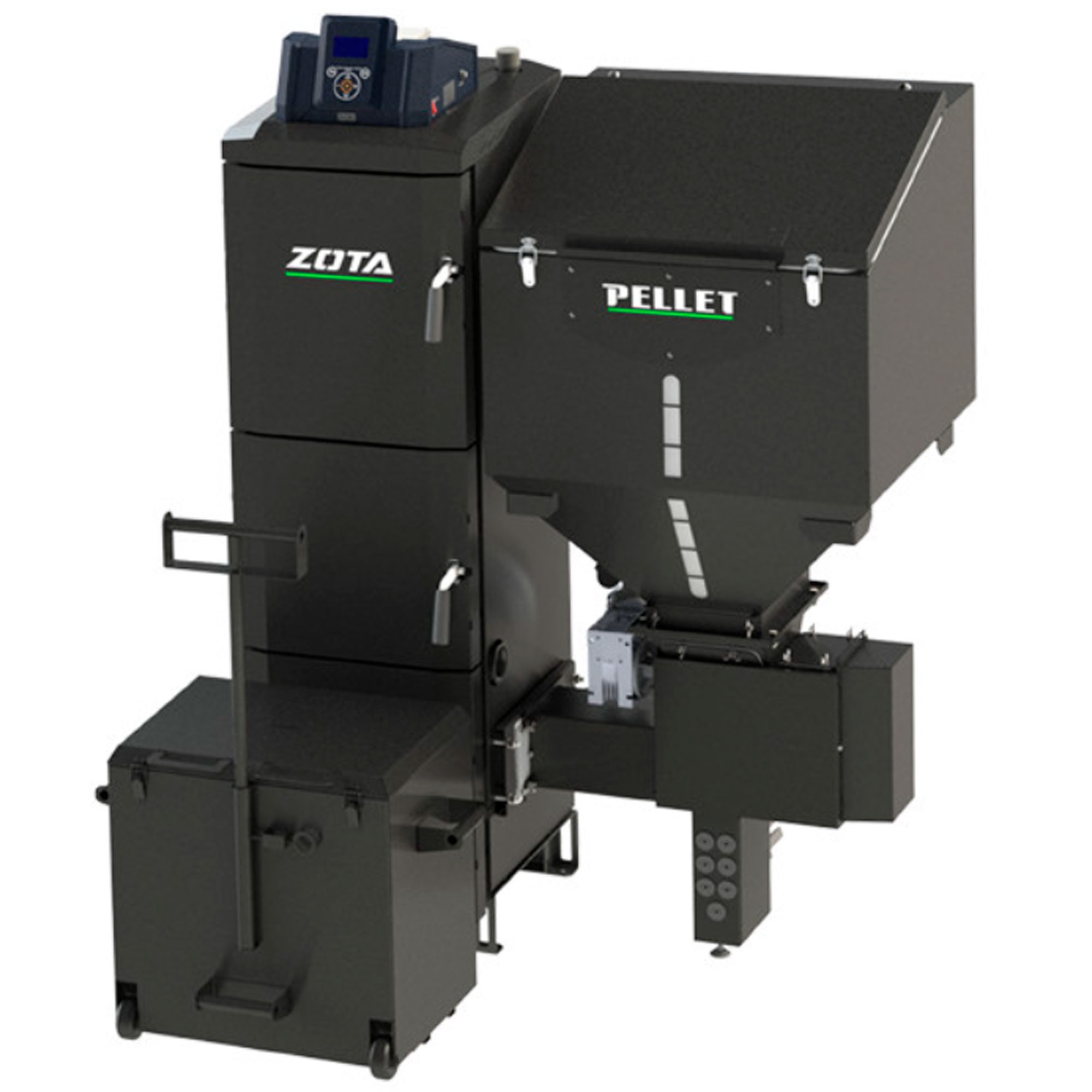 Котел пеллетный ZOTA Pellet Black 16 кВт 2R-300 комплект 1712684