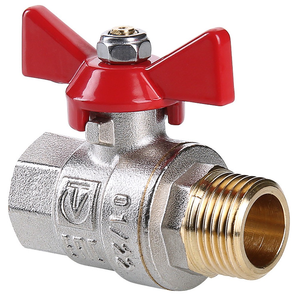 Кран шаровый VALTEC Base 3/4 ВН ручка бабочка уп 10 шт VT.218.N.05