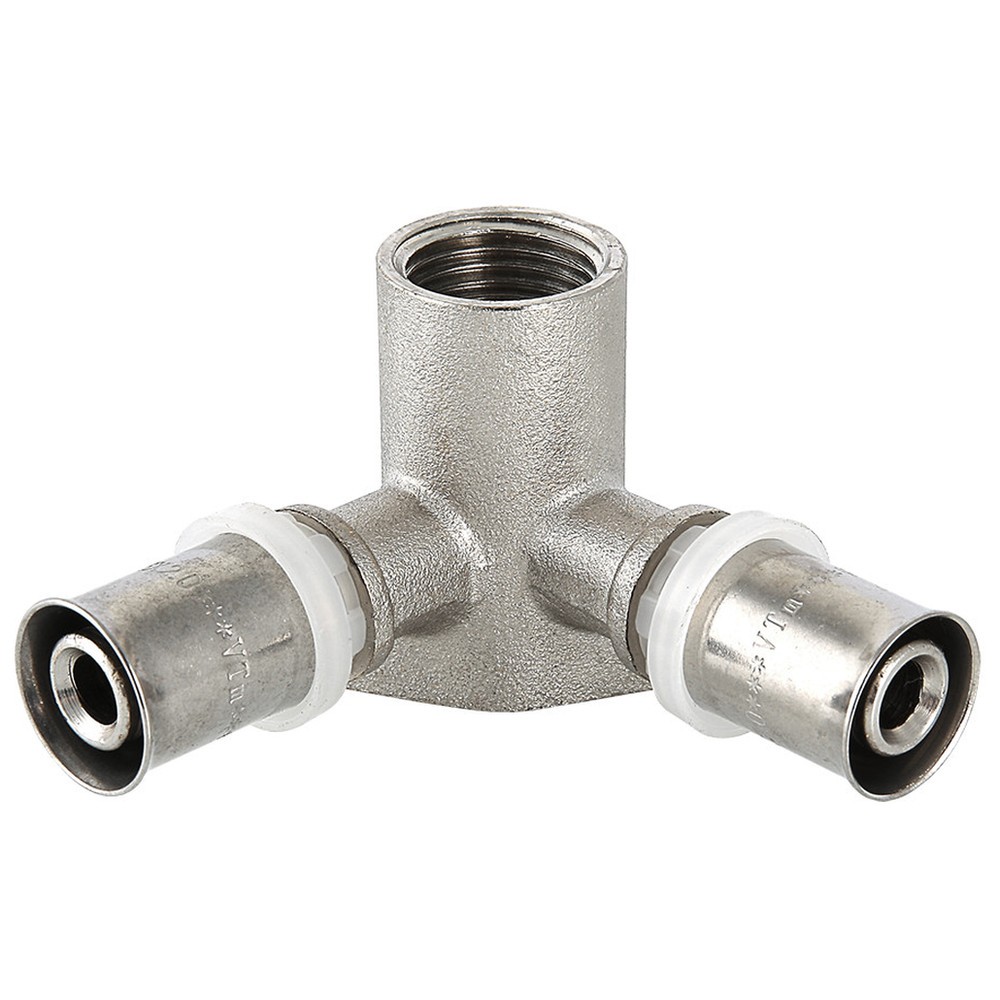 Пресс-тройник с креплением VALTEC VTm.234.N 16x1/2 ВР VTm.234.N.1604