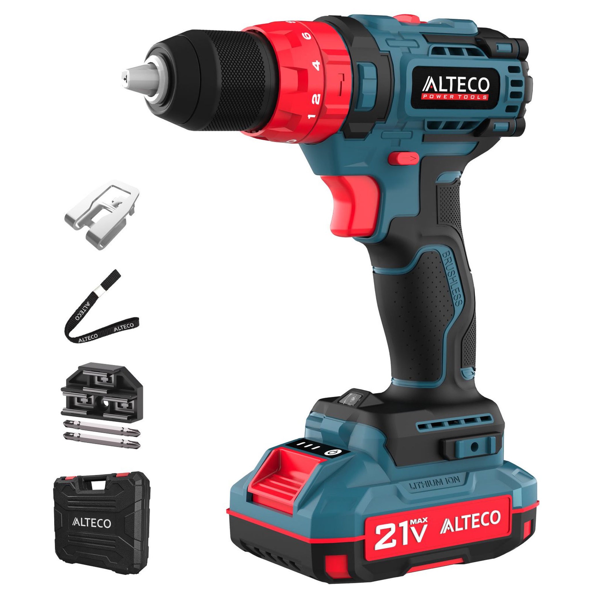 Аккумуляторная ударная дрель-шуруповерт ALTECO CID 21-45 BL