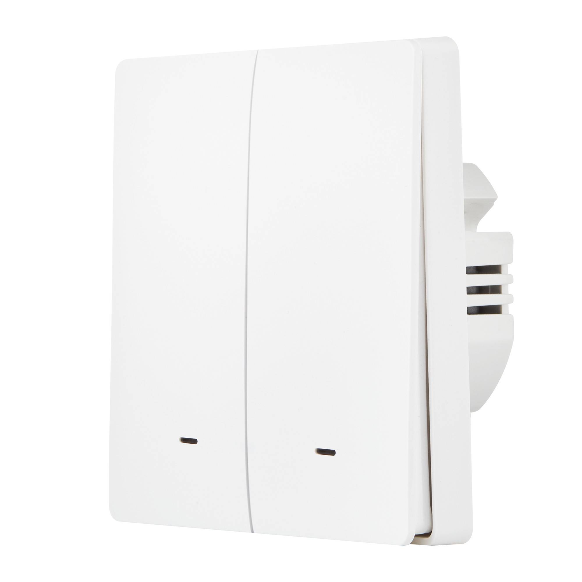 Выключатель умный HOMMYN SWZBNN02W Zigbee 2 клавиши без нейтрали SWZBNN02W