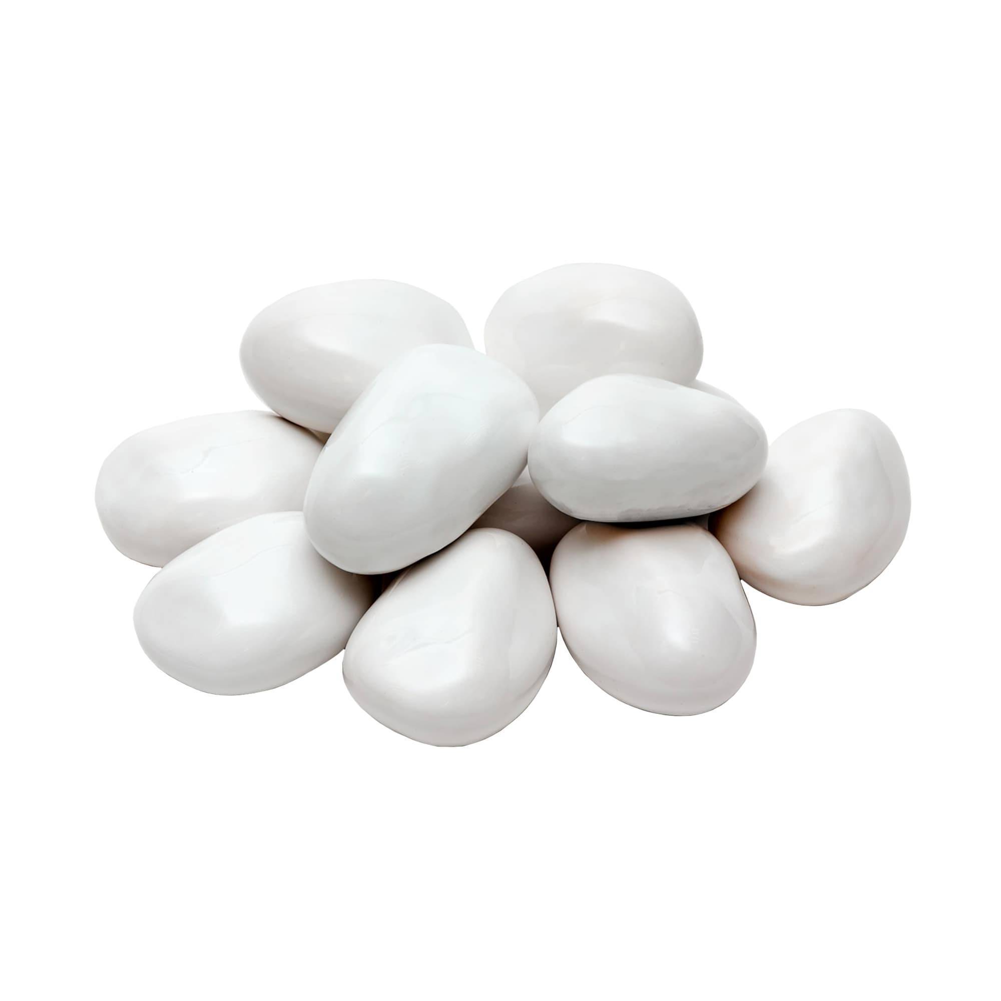 Набор керамических камней для биокамина Firelight M белый 12 шт 1601794