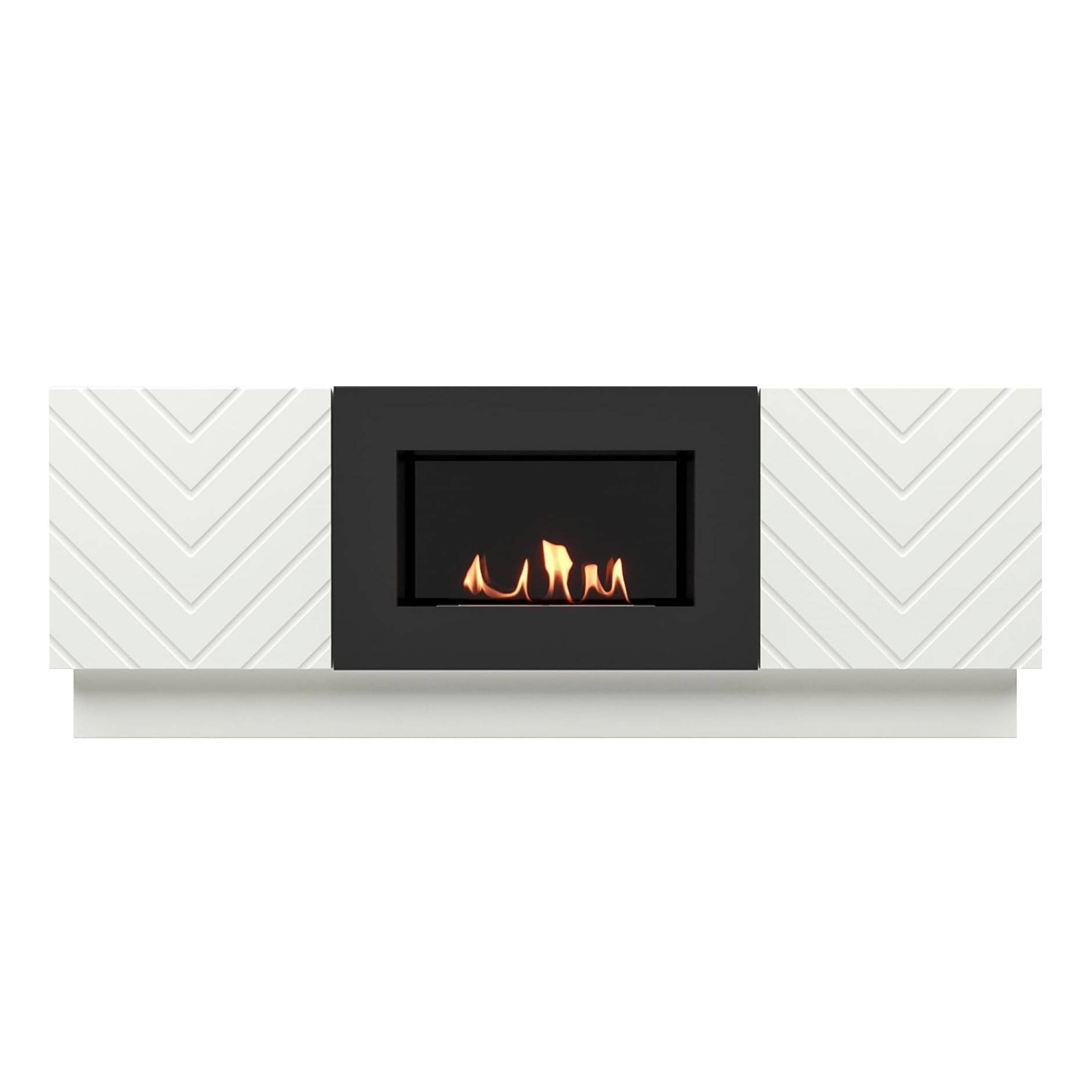Тумба с биокамином Firelight BFP/P-1400V белая 1595746