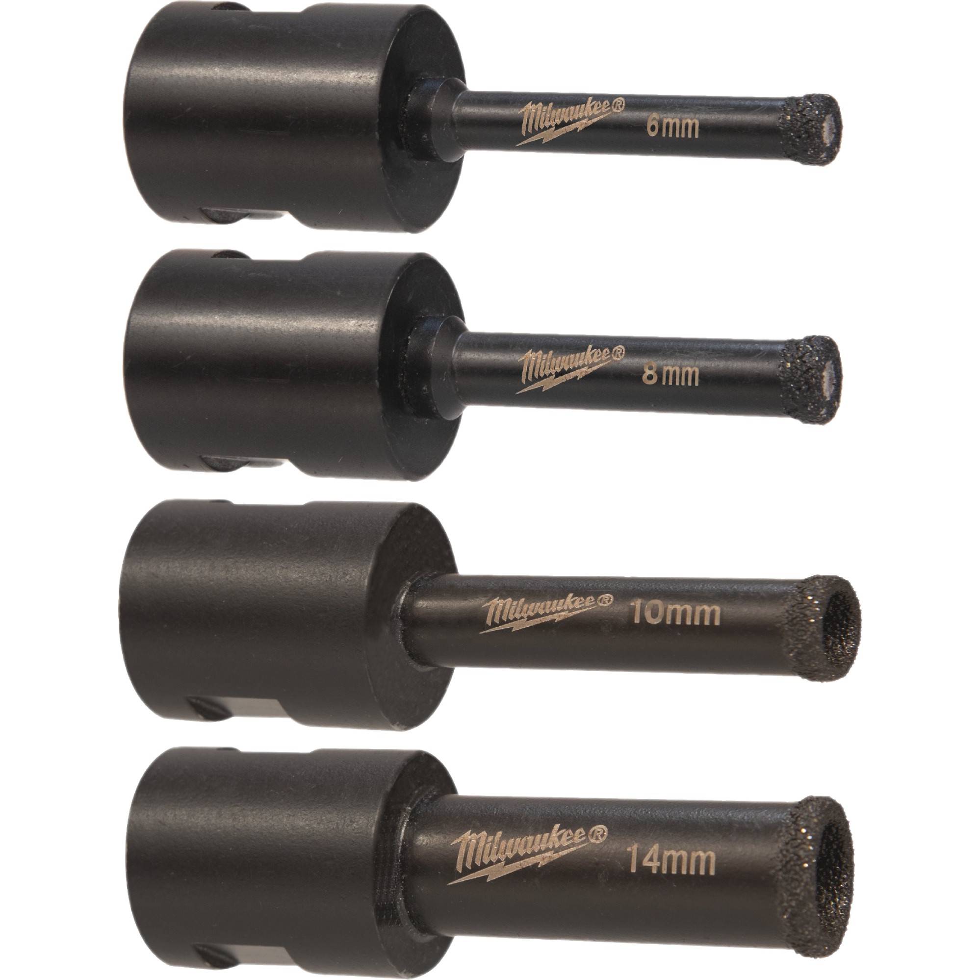 Набор алмазных коронок Milwaukee DIAMOND MAX 6/8/10/14 мм 4 шт. 4932471770