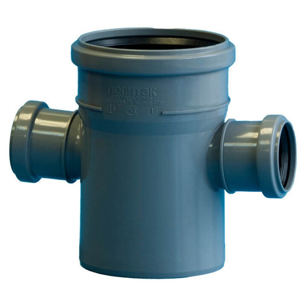 Крестовина одноплоскостная Политэк 110x50x50 мм 87° серая 1653041