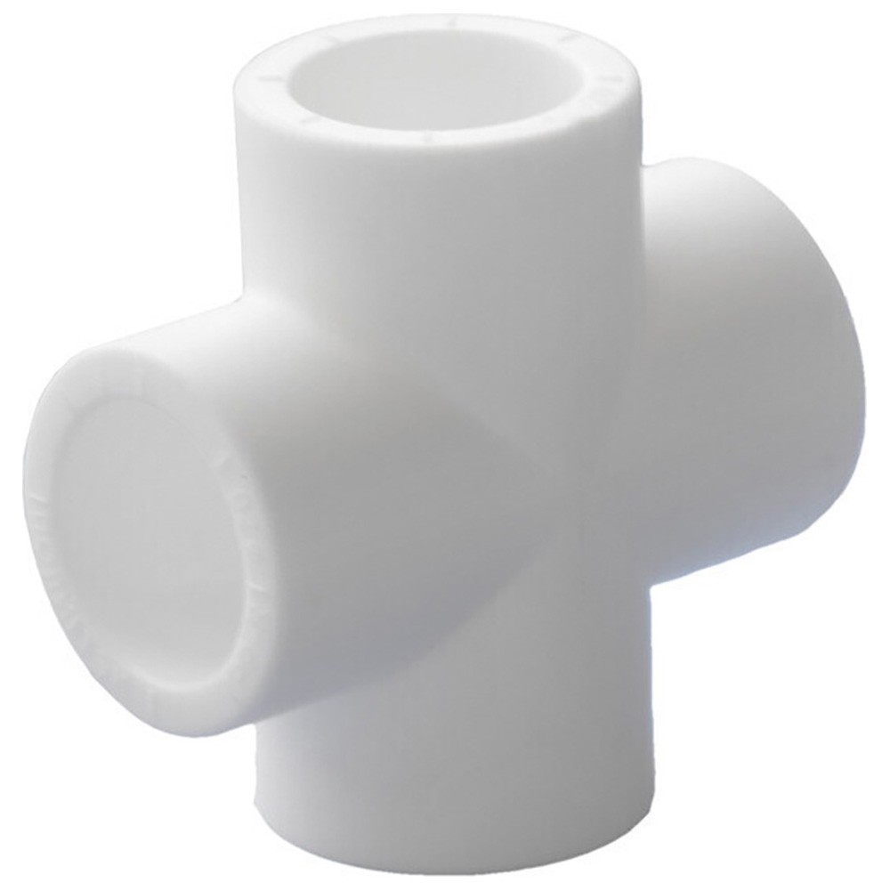 Крестовина полипропиленовая Политэк PPR 20 мм белая 1653049