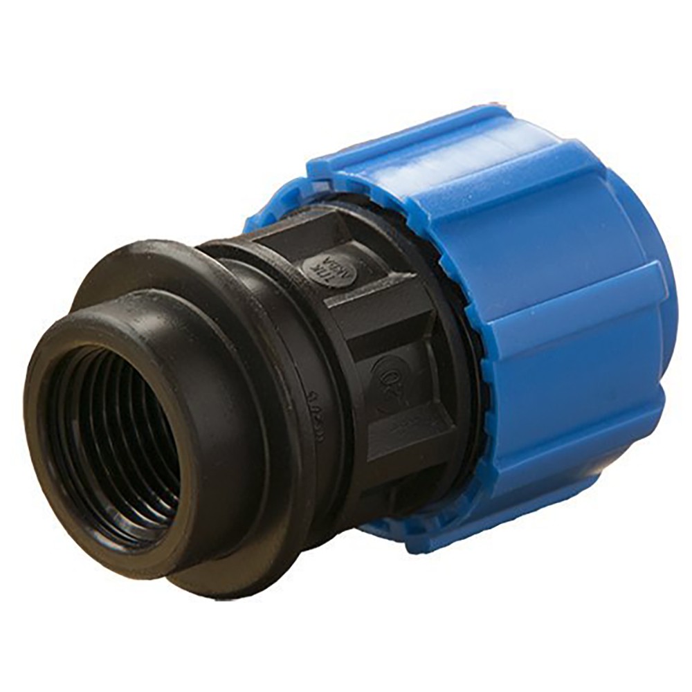 Муфта компрессионная ПНД Политэк 63 мм х 2 ВР 1653504