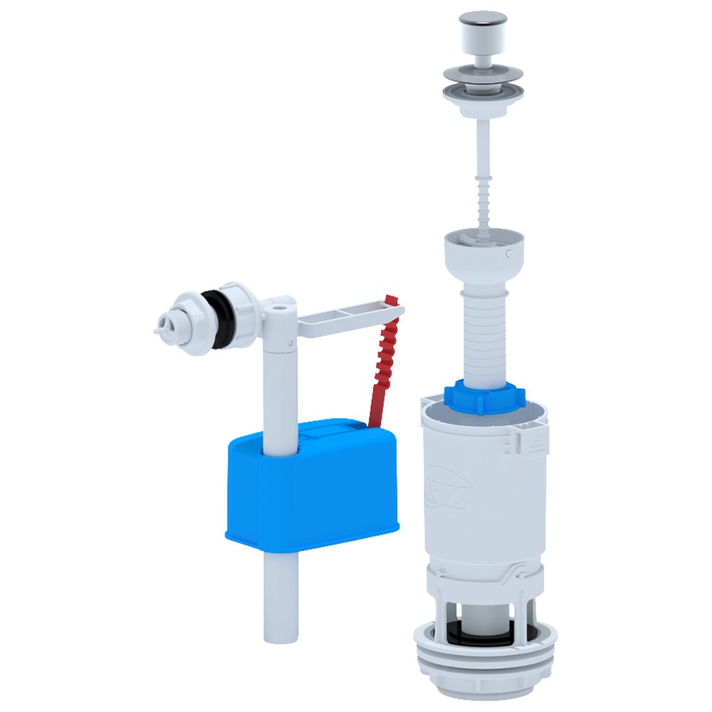 Арматура для бачка унитаза АНИ пласт боковой подвод пластиковая ручка WC4050M