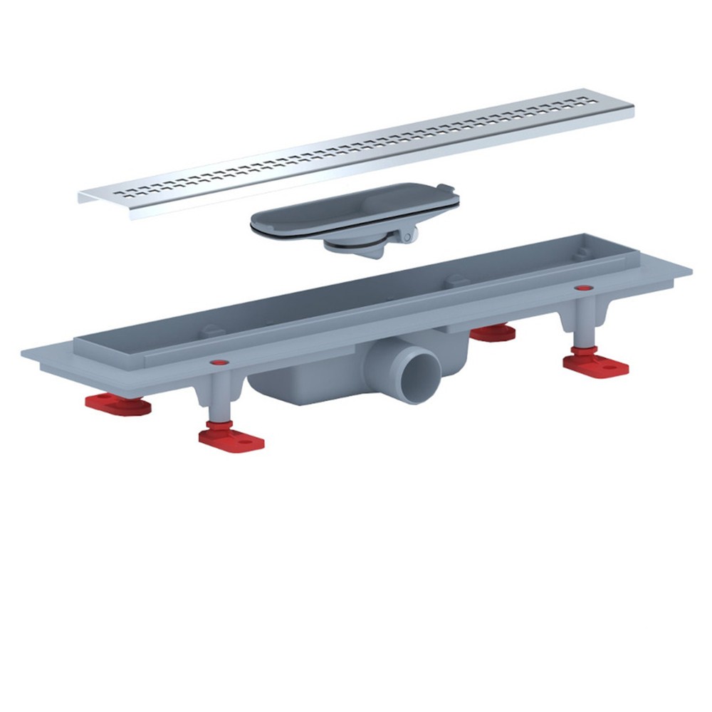 Трап линейный АНИ пласт РИФ TLQ1245G с сухим затвором 450 мм выпуск 40 мм TLQ1245G