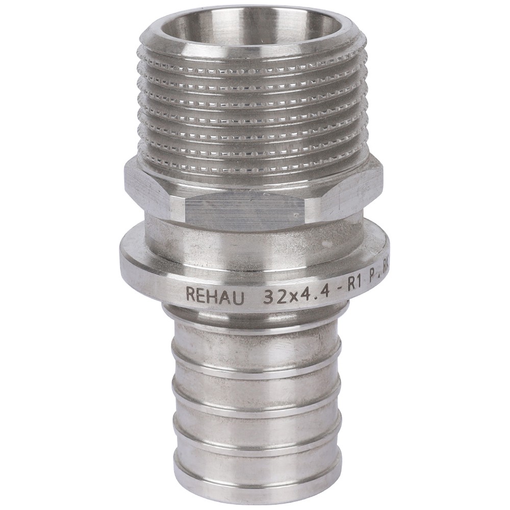Переходник REHAU RAUTITAN SX 32-R 1 НР нержавеющая сталь 1379048