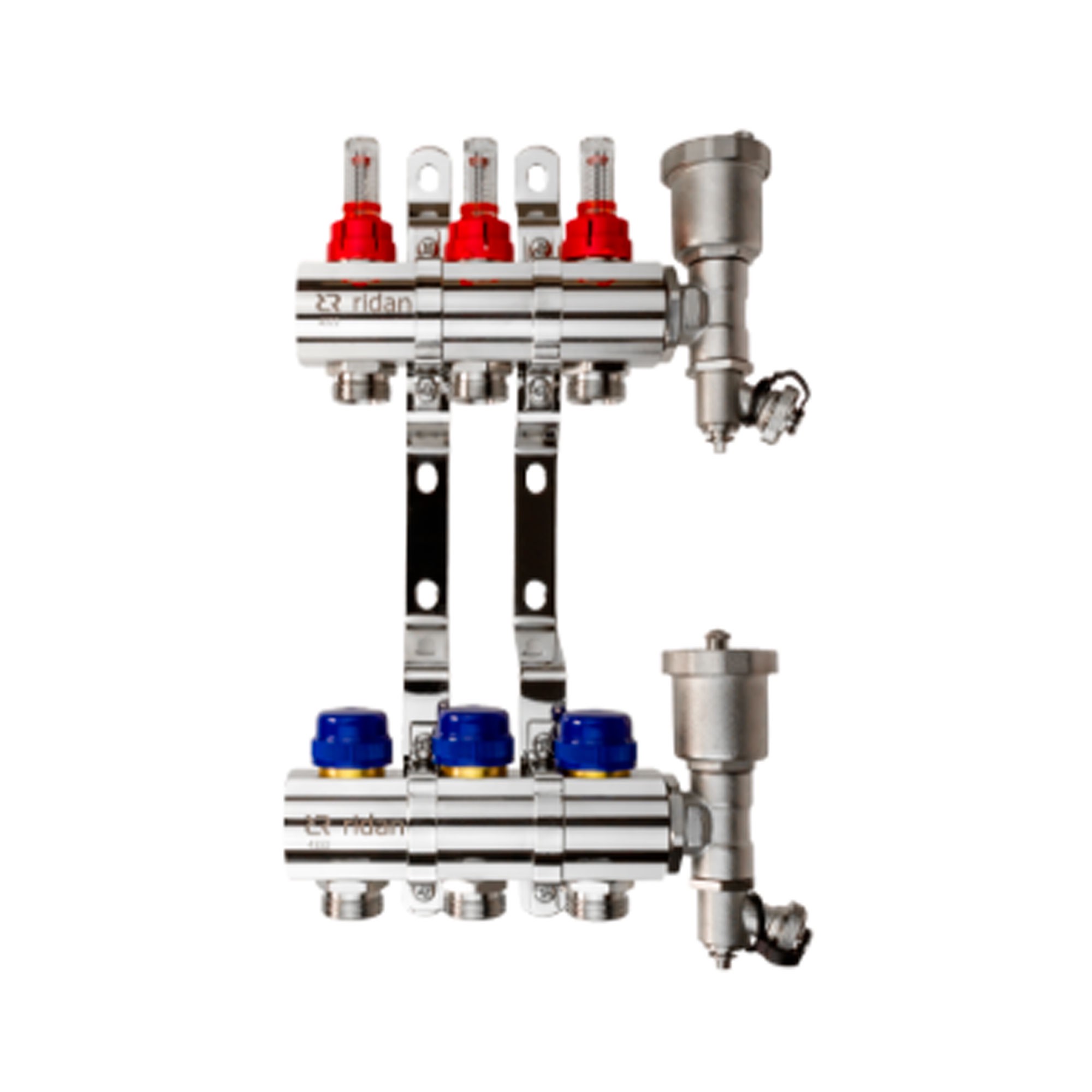 Комплект коллекторов Ридан FHF-7RF set 7 выходов с кронштейнами и торцевыми секциями 088U0727R