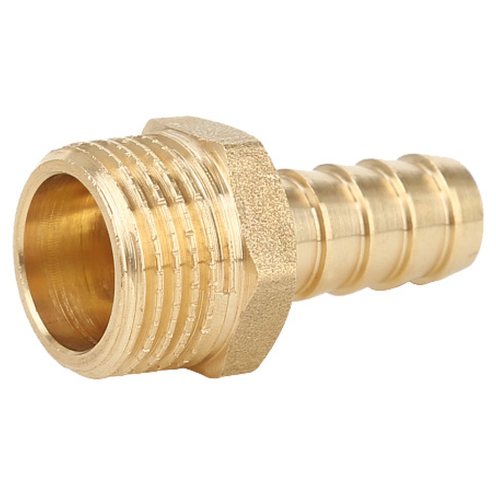Штуцер для шланга Gappo латунный 1/2 x 12 мм НР G850.1212