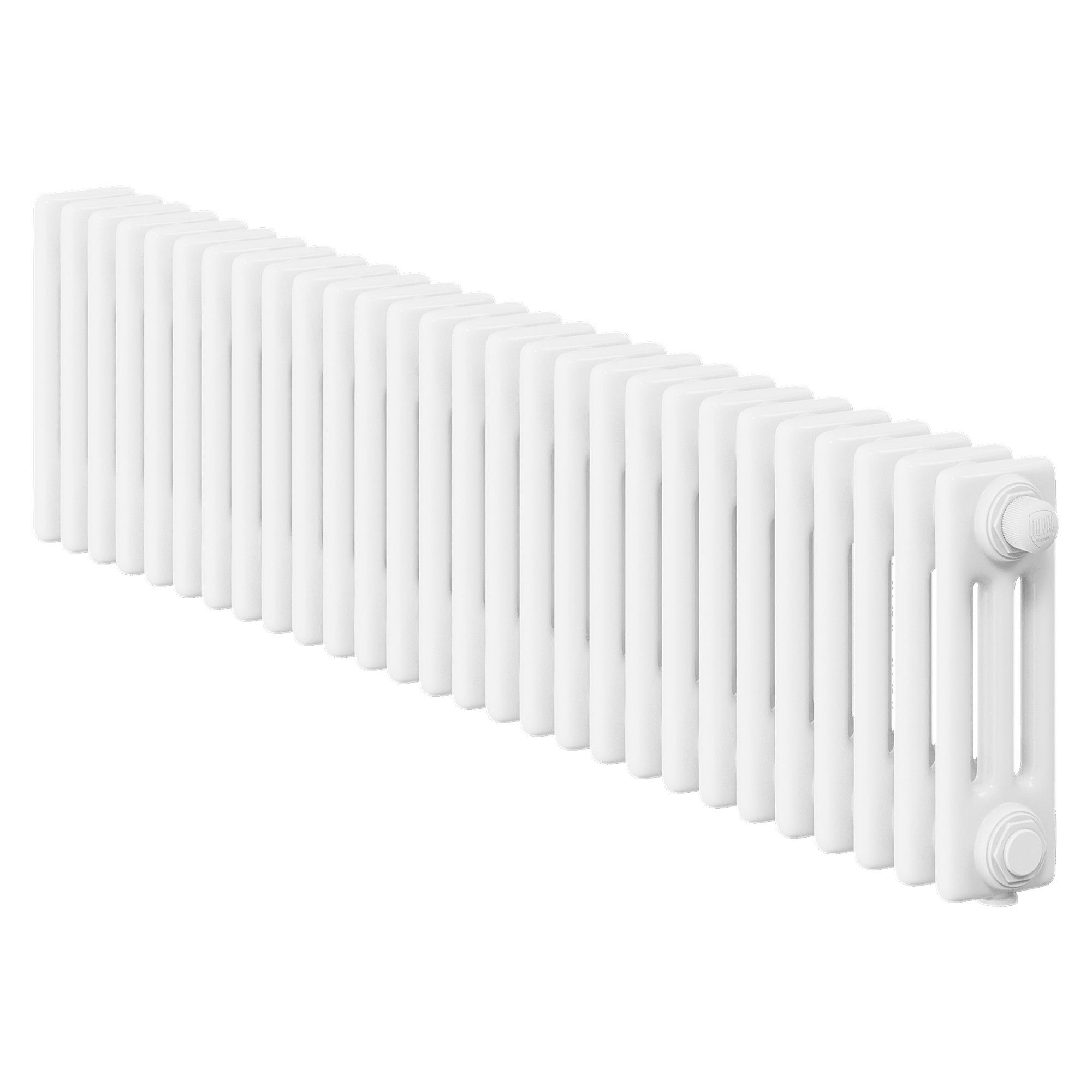 Дизайн-радиатор Royal Thermo Insignia R VC3030 28 секций нижнее подключение RAL9016 InR-VC3030.28.9016