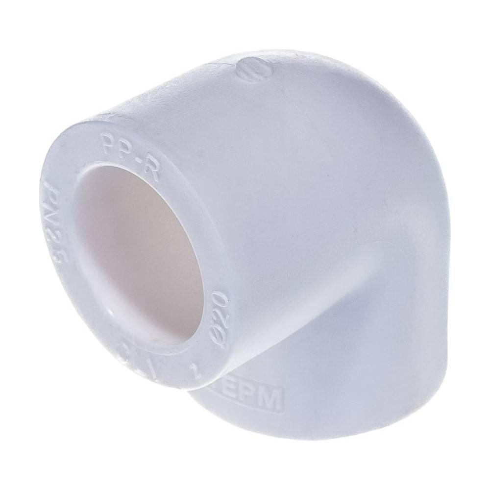 Уголок полипропиленовый РОСТерм PPR 90° 75 мм белый 1517326