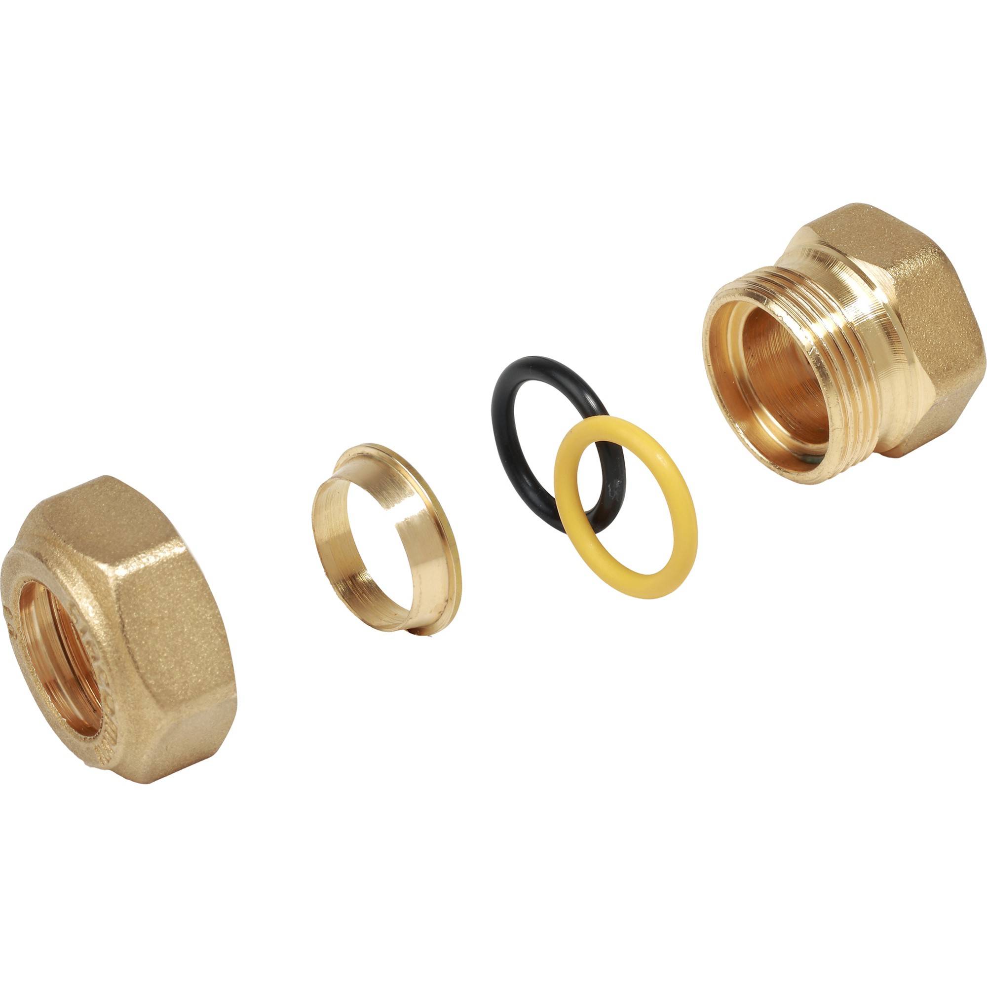 Фитинг прямой Giacomini 3/8x8 ВР R180FY102