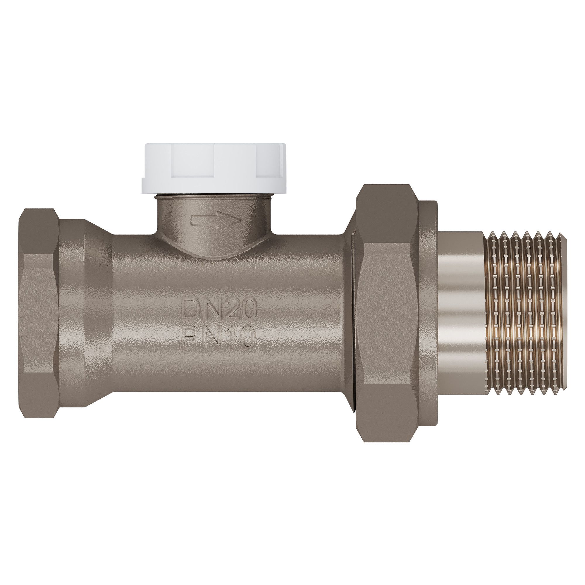 Клапан запорный прямой Royal Thermo 3/4"