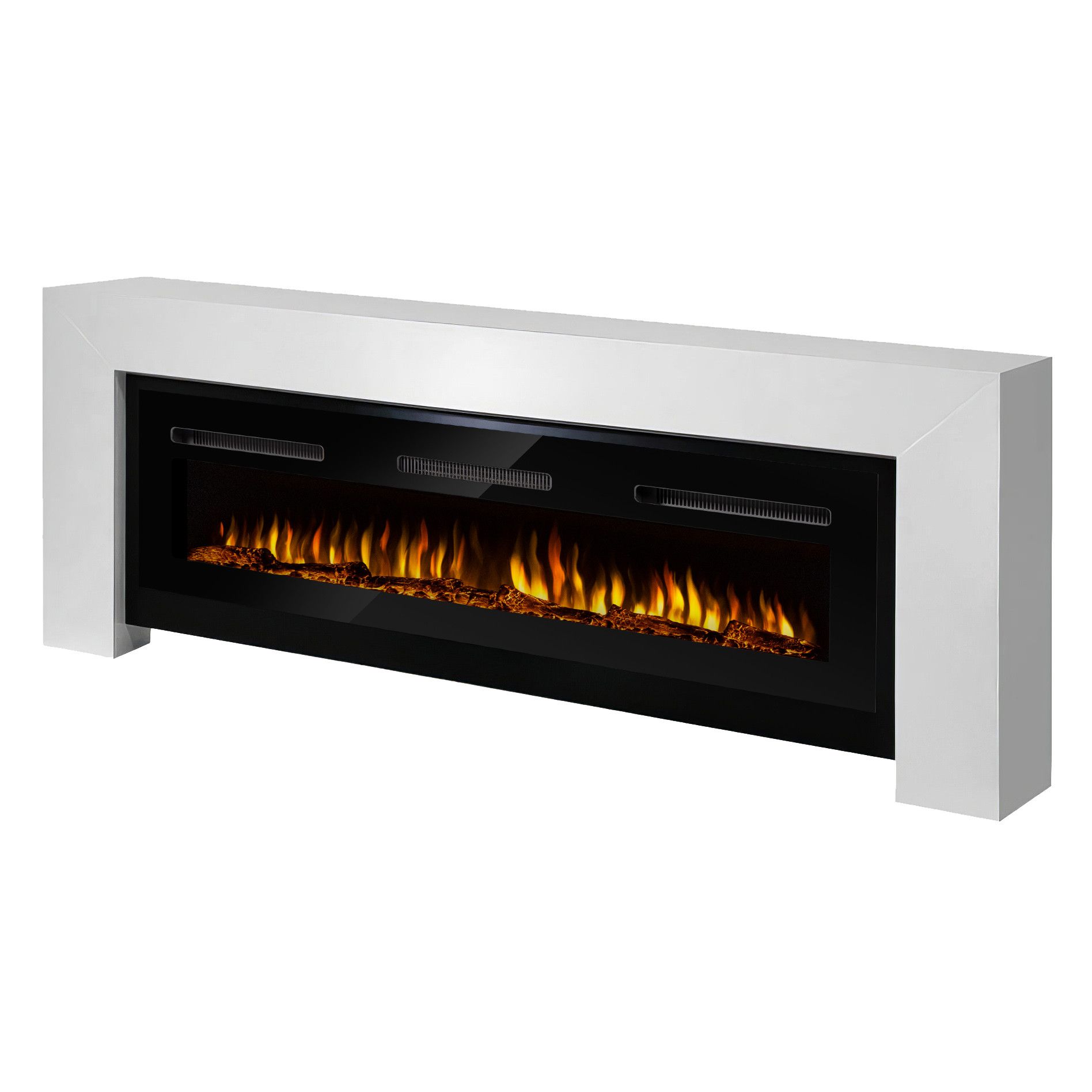 Каминокомплект: Очаг Electrolux Infinity EFP/P-1600ULS N, портал Suprema Long бел.