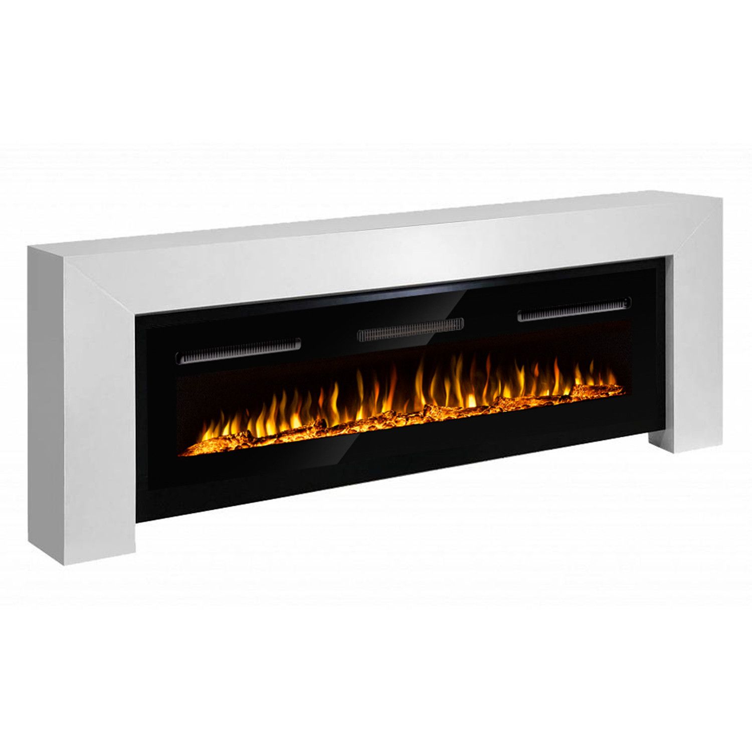 Каминокомплект: Очаг Electrolux Infinity EFP/P-1600ULS N, портал Suprema Long бел.
