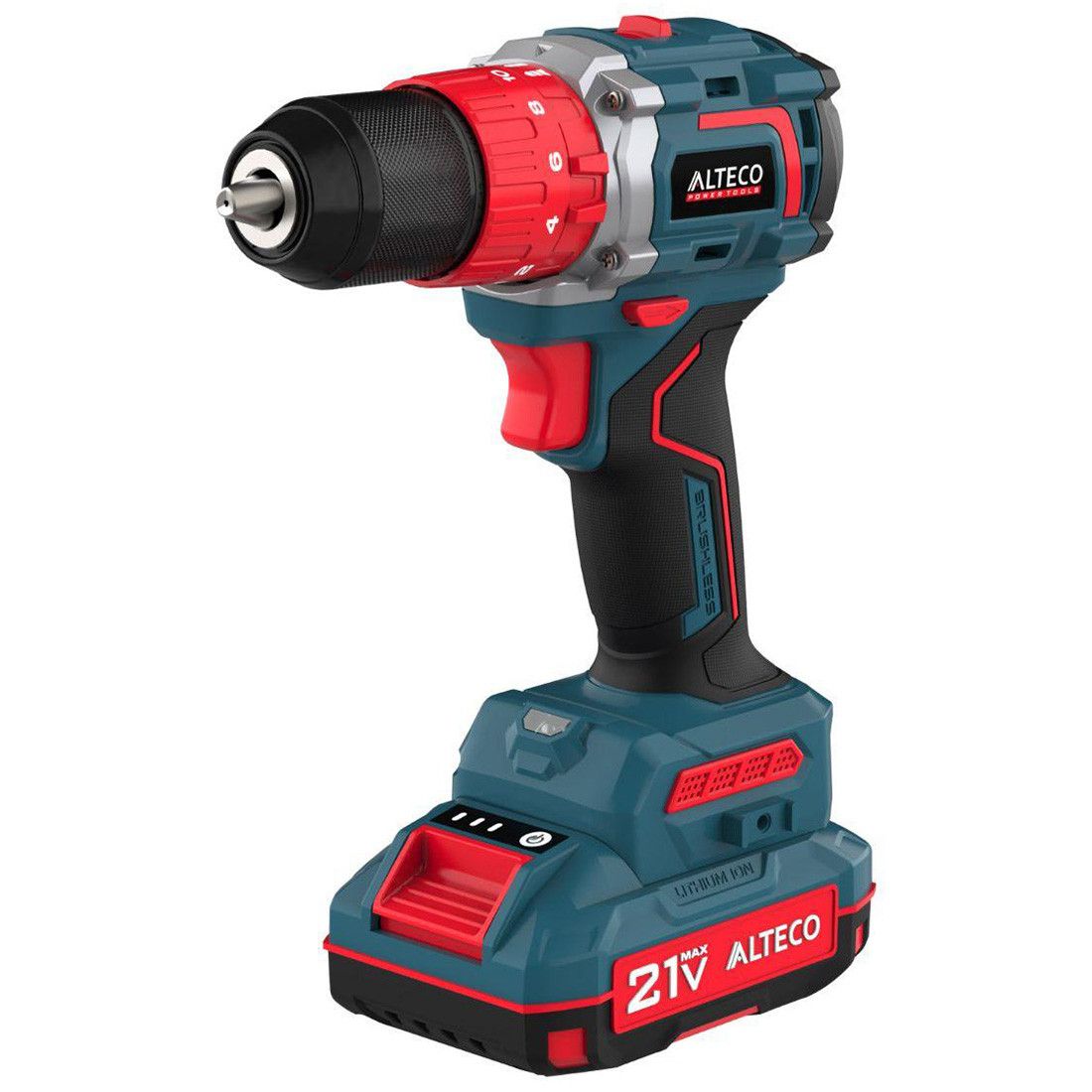 Дрель-шуруповерт аккумуляторная ALTECO CID 21-60 BL ударная CID 21-60 BL