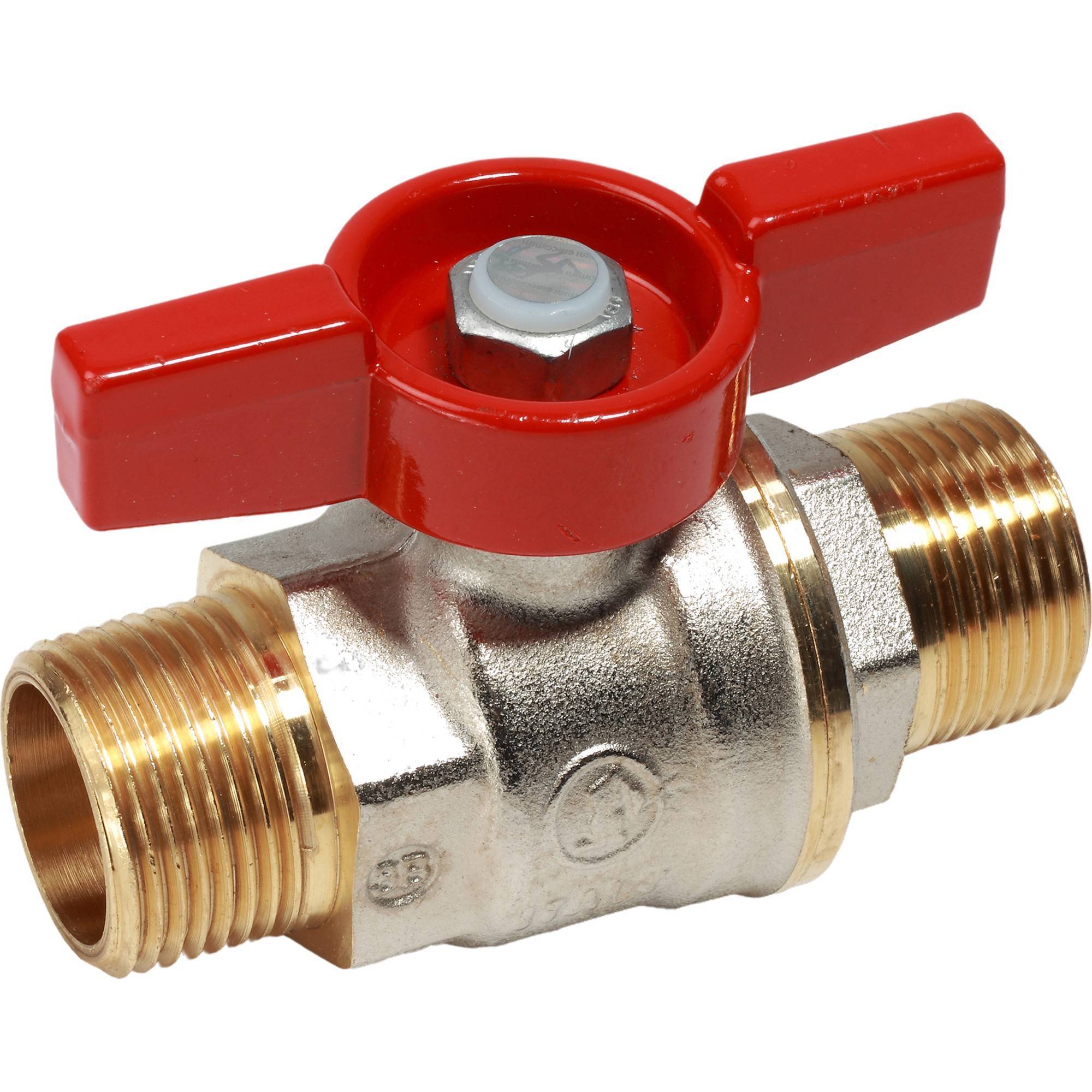 Кран шаровой Giacomini DADO 1/2 НР-НР бабочка R913X023