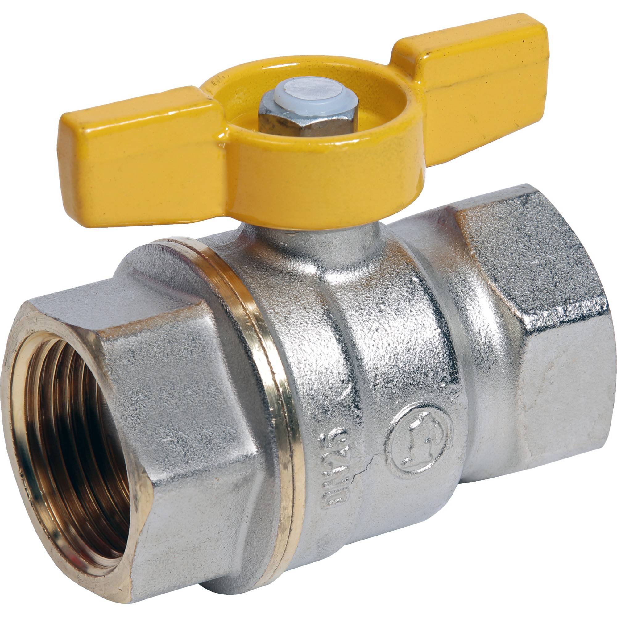 Кран шаровой для газа Giacomini R731GA 1/2 ВР-ВР бабочка R731GAX003