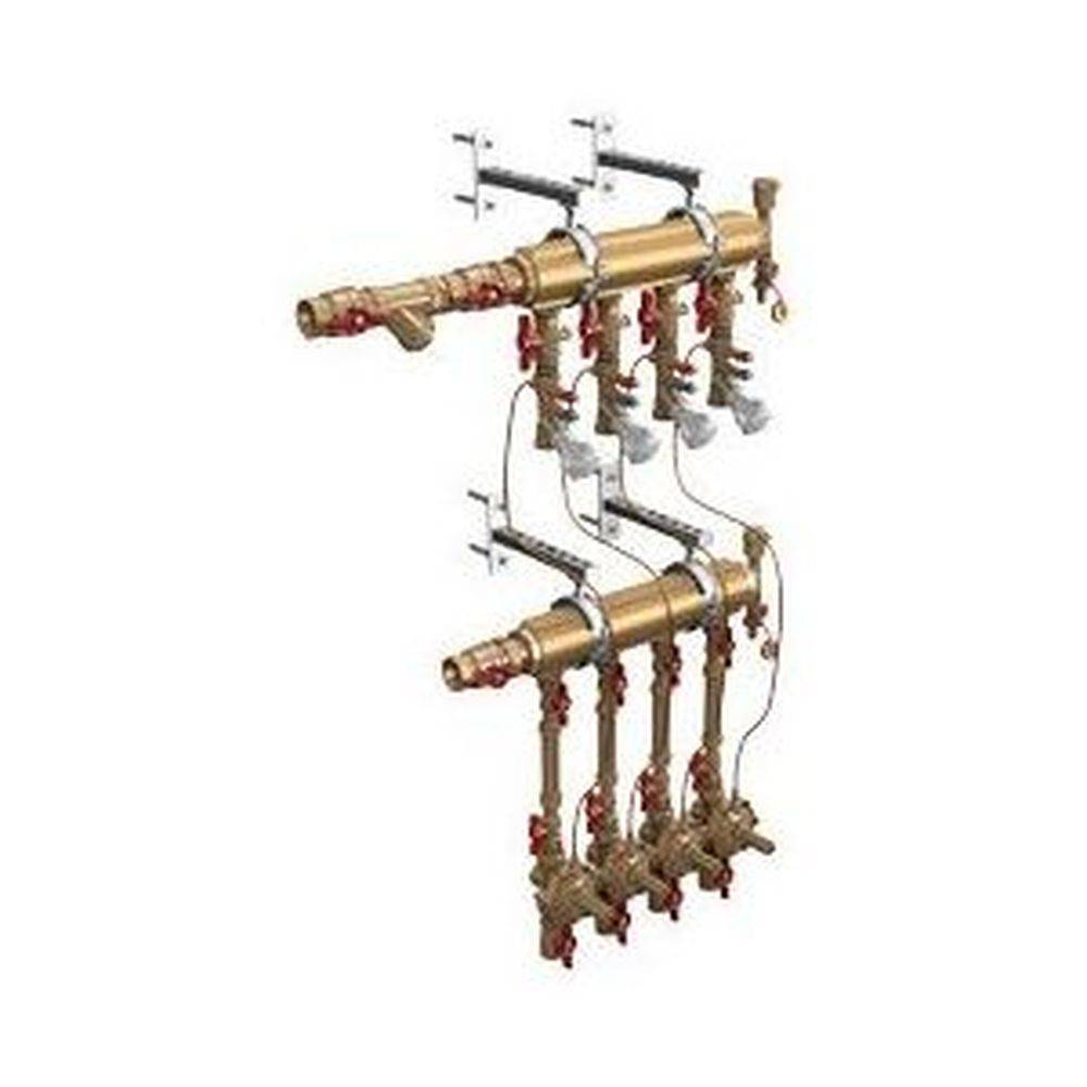 Узел коллекторный отопления этажный Giacomini 1 1/4 x 3/4 на 3 зоны GE550Y173